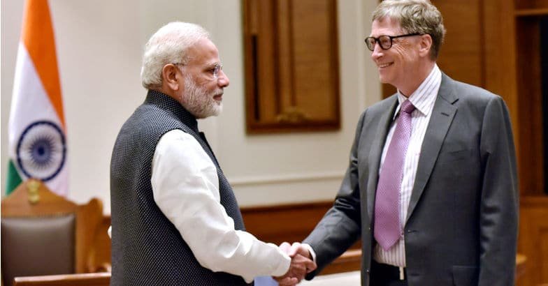 PM Modi Meets Bill Gates, discusses role of AI in technology